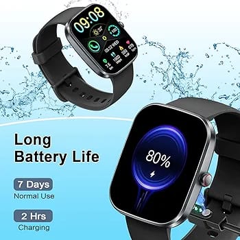 Smart Watch(Answer/Make Call), 1.91" Smartwatch for Men Women, NEW Fitness Watch with 110+ Sport Modes, Fitness Activity Tracke with Pedometer/Sleep Monitor/Heart Rate/IP68 Waterproof, for Android iOS